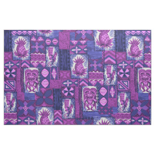 Tissu Tapa Vintage hawaïen Pomaika’i Tiki