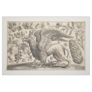 Tissu Tapisserie vintage de botanique de mythologie