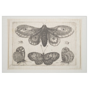 Tissu Tapisserie vintage de lépidoptères de papillon d