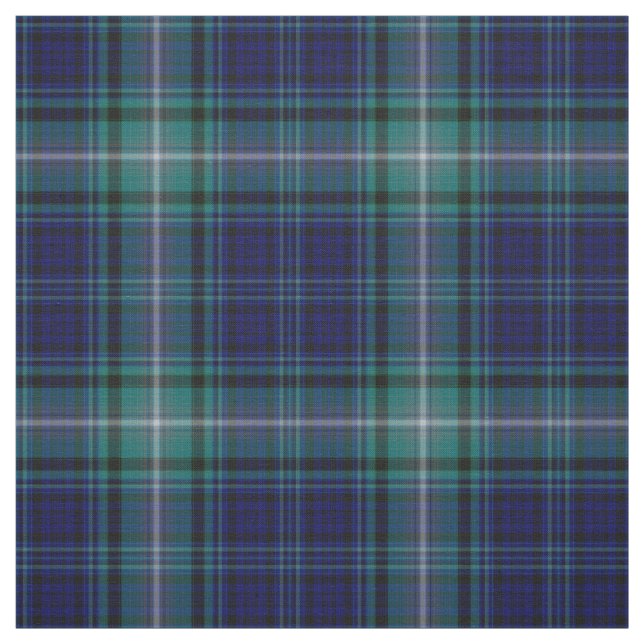 Tissu - Tartan bleu et vert (Échantillon)