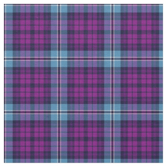 Tissu Tartan bleu violet écossais (Fermer)
