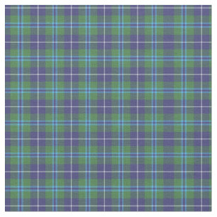 Tissu Tartan Clan Douglas Motif vert Plaid