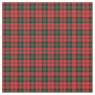 Tissu Tartan Clan Kerr Plaid Red Green Check