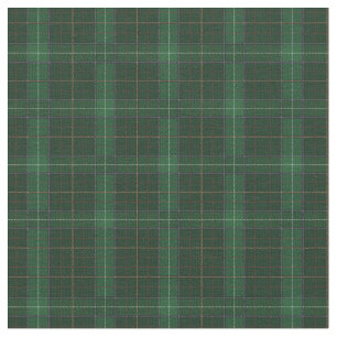 Tissu Tartan Clan MacQueen Plaid Motif Green Check