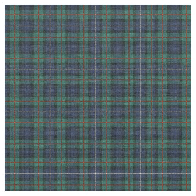 Tissu Tartan Clan Robertson Plaid vert pourpre (Fermer)