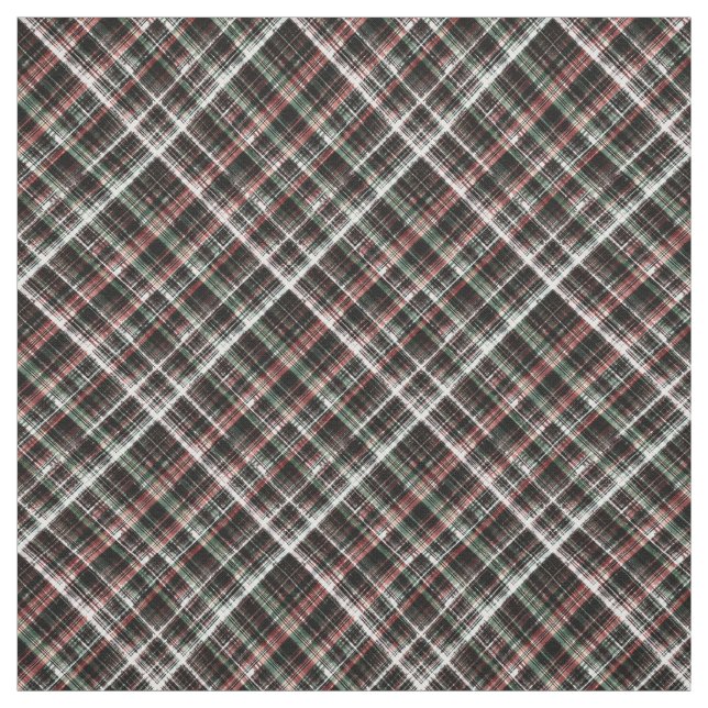 Tissu Tartan classique texturé. (Échantillon)