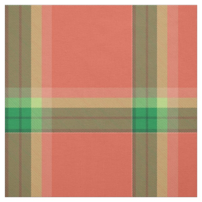 Tissu Tartan de pastèque (Échantillon)