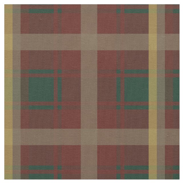Tissu Tartan feuille d'érable (Fermer)
