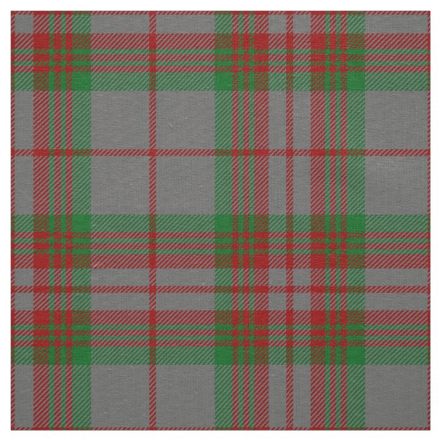 Tissu Tartan gris de clan écossais (Échantillon)