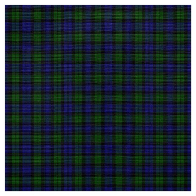 Tissu Tartan noir de montre (Échantillon)
