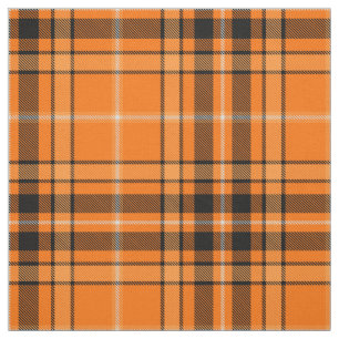 Tissu Tartan orange d'Halloween