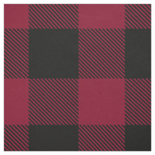 Tissu Tartan plaid de la Bourgogne noire XXL Buffalo Che