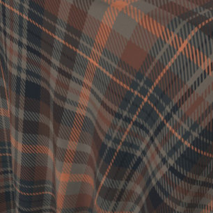 Tissu Tartan Plaid de la Forêt sombre Terre