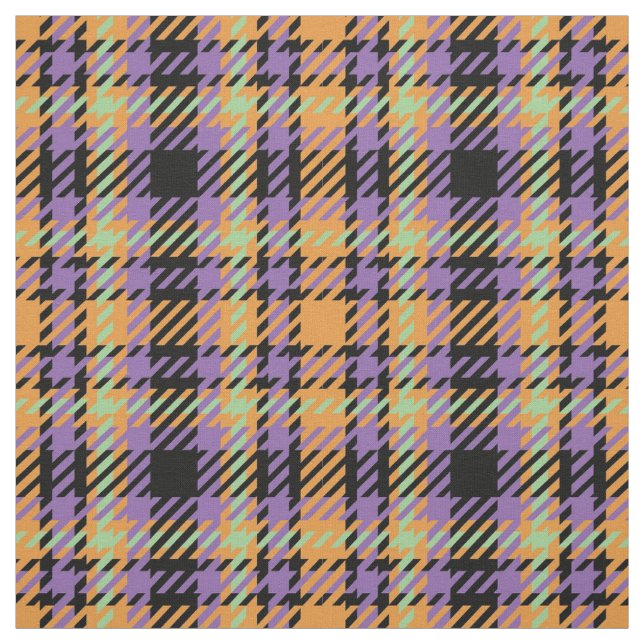 Tissu Tartan plaid d'Halloween (Échantillon)
