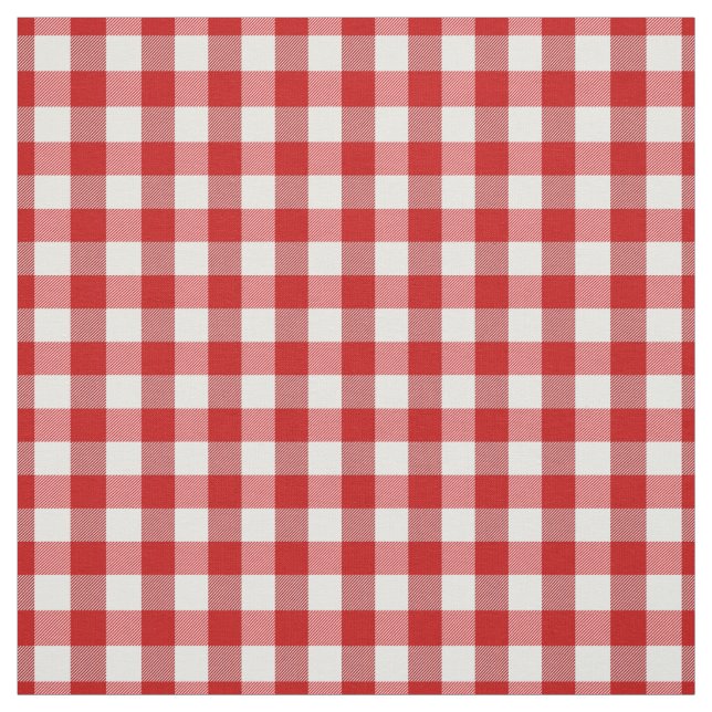 Tissu Tartan plaid pique-nique en cage rouge motif rouge (Échantillon)