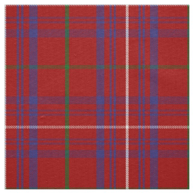 Tissu Tartan Plaid, Rose de clan écossais (Échantillon)