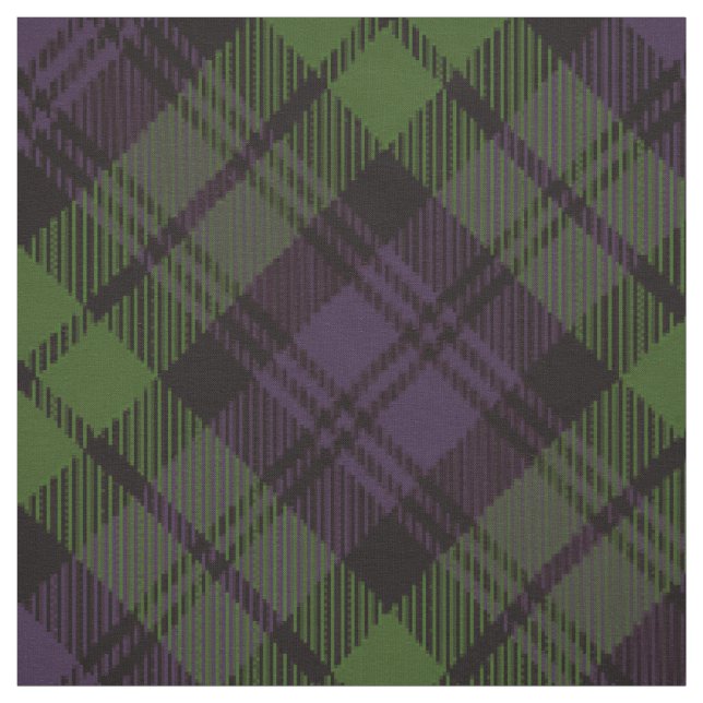 Tissu Tartan pourpre et vert (Échantillon)