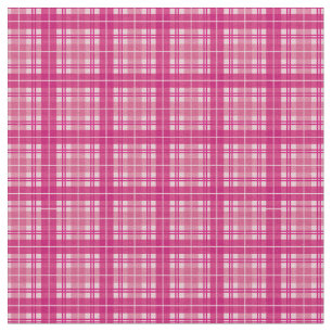 Tissu Tartan rose En vichy plaid de Fuchsia