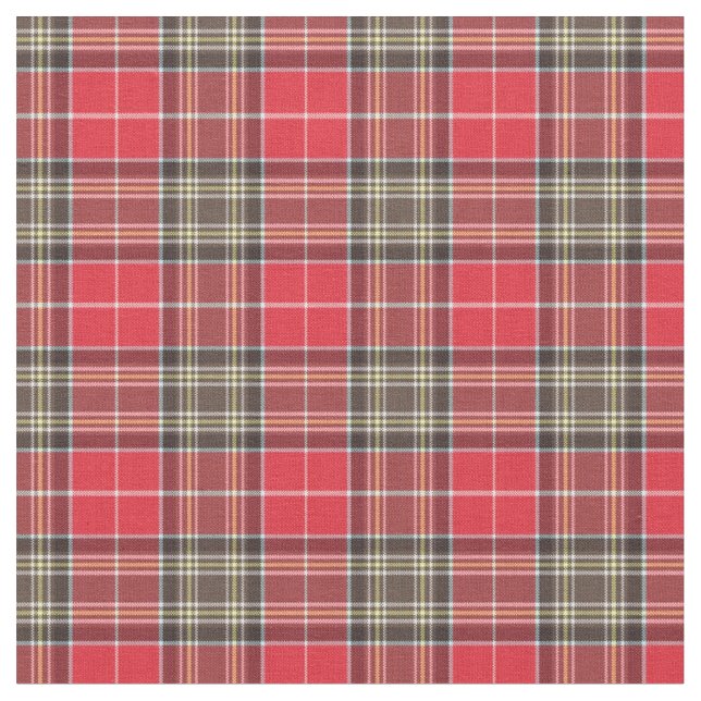 Tissu Tartan rouge écossais (Fermer)