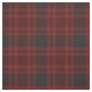 Tissu tartan rouge et gris 