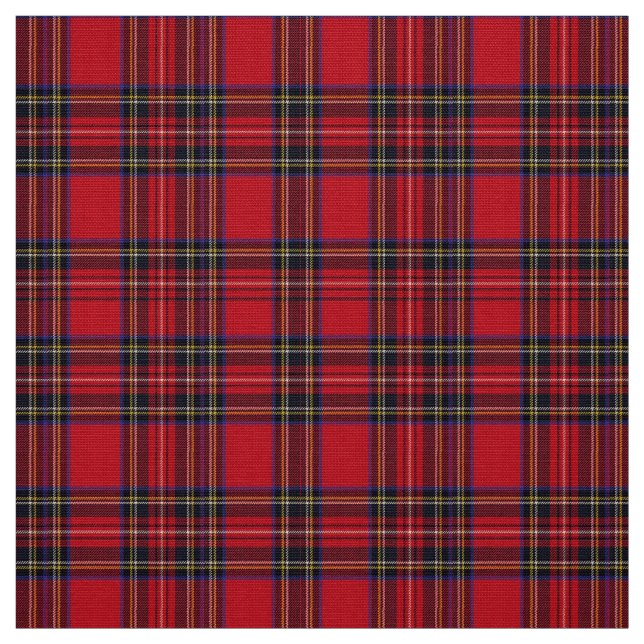 Tissu Tartan royal de Stewart (Échantillon)