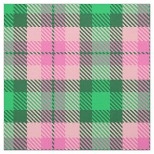 Tissu Tartan vert de Forest Green XL de roses indien