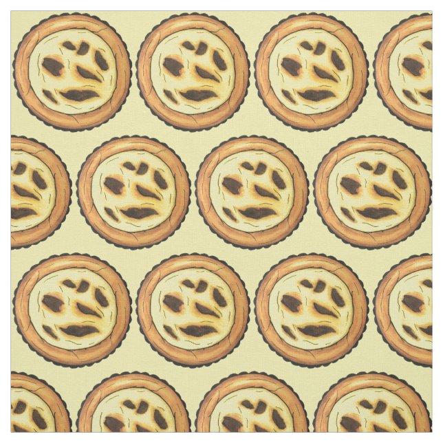 Tissu Tarte à l'oeuf portugais Pastéis de Nata (Échantillon)