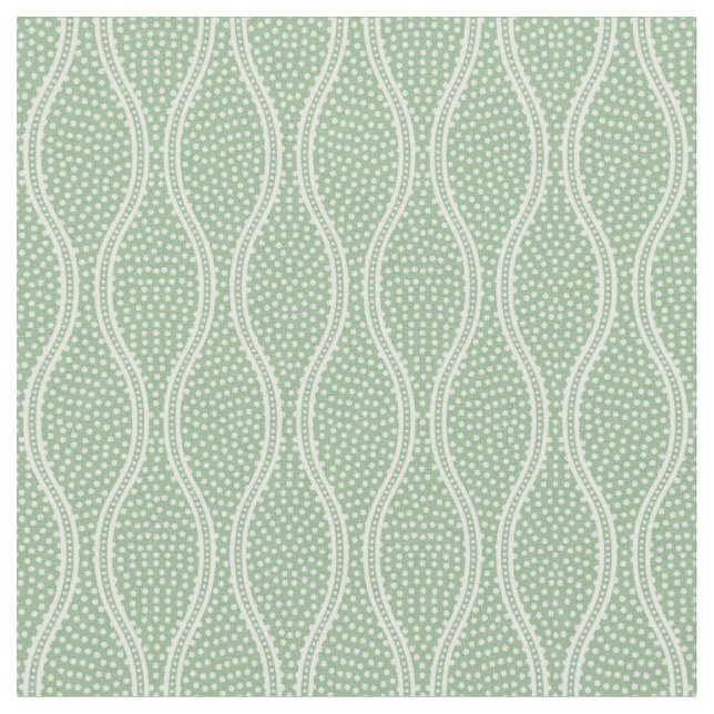 Tissu Tatewaku vert même Komon (moyenne échelle) (Fermer)