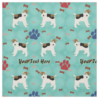 Tissu Tatouage Wire Fox Terrier