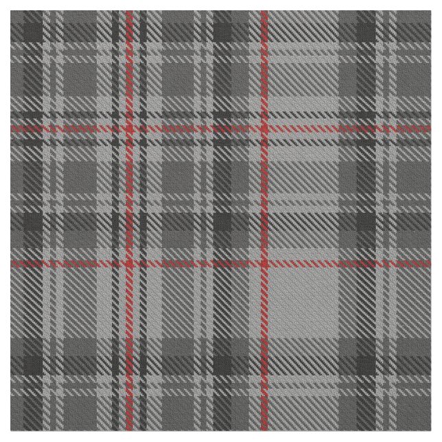 Tissu Taupe gris rouge Tartan noir Taupe (Fermer)