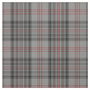 Tissu Taupe gris rouge Tartan noir Taupe