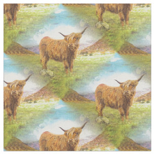 Tissu Taureau des montagnes