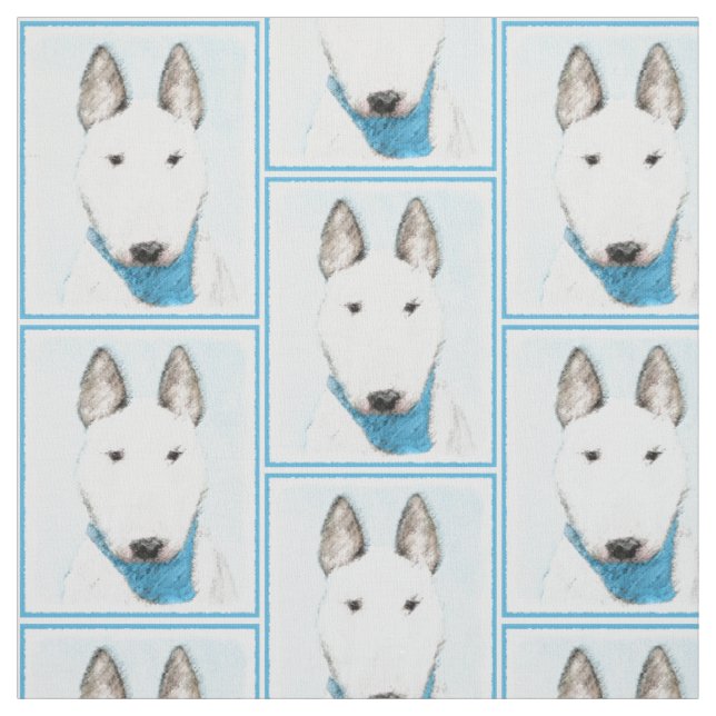 Tissu Taureau Terrier - Cute Original Chien Art (Échantillon)