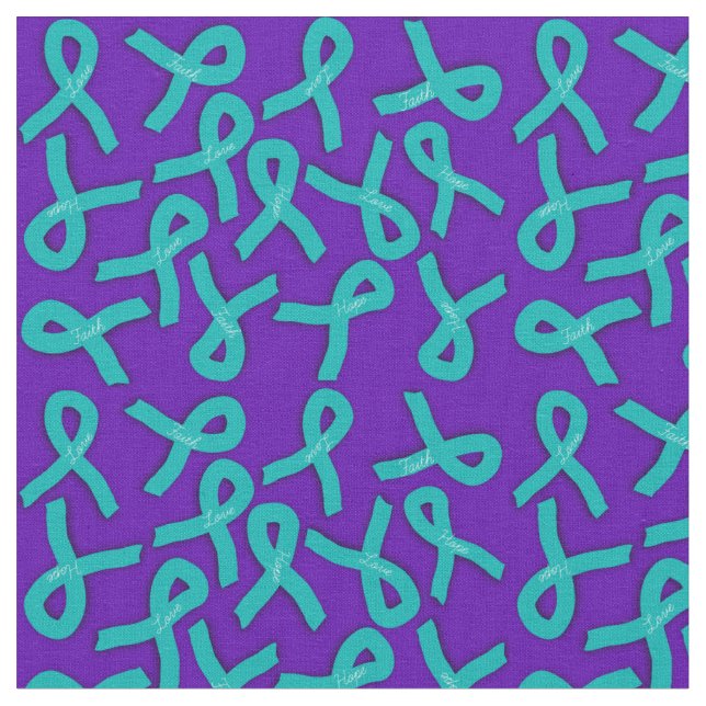 Tissu Teal Ribbons (Fermer)