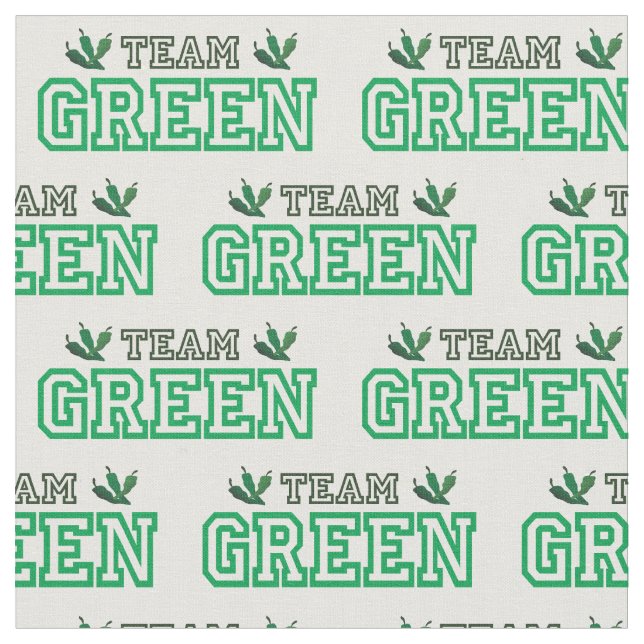 Tissu TEAM GREEN Chili (Fermer)