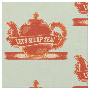 Tissu Teapot Drôle Thé à Boire