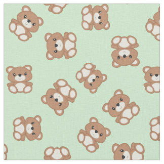 Tissu Teddy Bear Baby Nursery Kids Jote Green