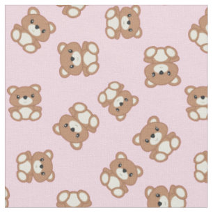 Tissu Teddy Bear Baby Nursery Kids mignonne rose