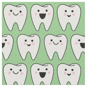 Tissu Teeth Dentiste Fée Dentiste Vert dentaire