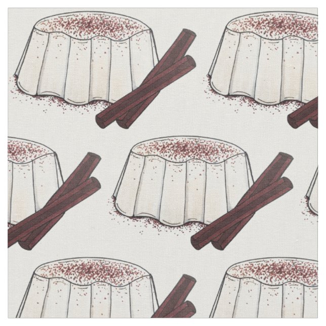 Tissu Temblek Puerto Rican Coconut Dessert Pudding (Fermer)