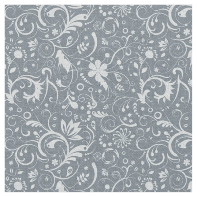 Tissu Température Bleu Floral (Fermer)