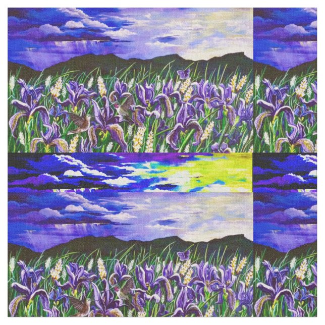 Tissu Tempête Iris Violet (Fermer)