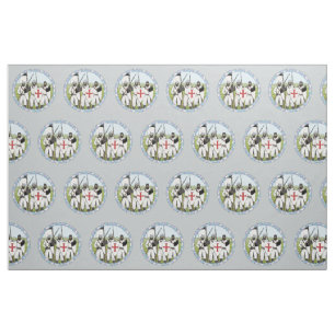 Tissu Temple des chevaliers médiévaux