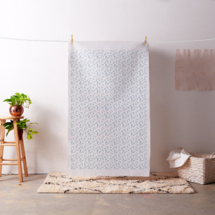 Tissu Tendance Côtier esthétique Indigo Blue crevettes t