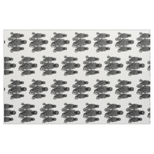 Tissu Tendance Zebra Herd sur Zebra Imprimer