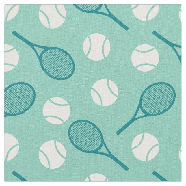 Tissu Tennis: blanc et vert - personnalisable ! (Fermer)