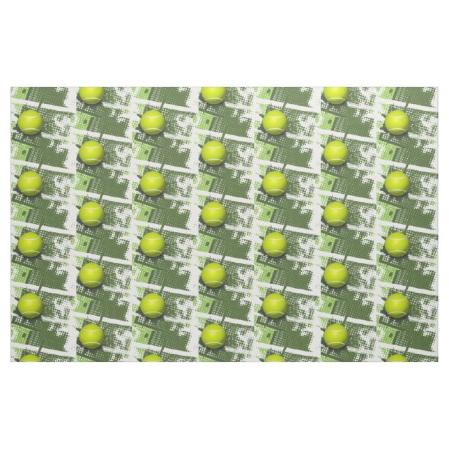 Tissu Tennis Design Fabric (Fat Quarter)
