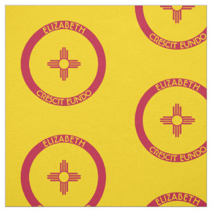 Tissu Terre du Nouveau Mexique de drapeau personnalisé