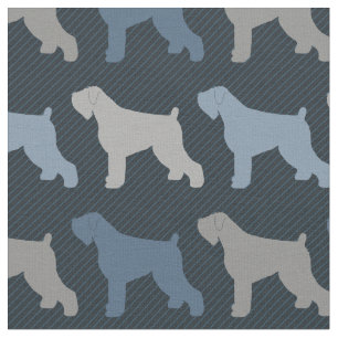 Tissu Terrier russe noir