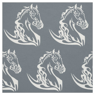 Tissu tête du cheval